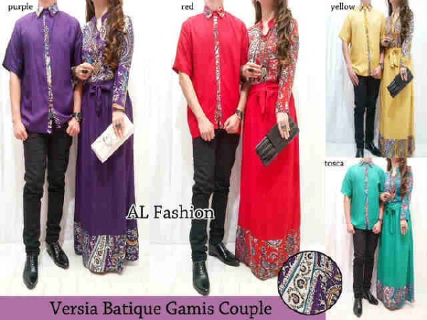 Baju Couple Muslim Versia Katun rayon - 189rb