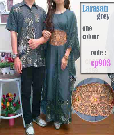 cp903 gamis couple batik LARASATI