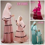 cp1085 gamis couple mom and kid