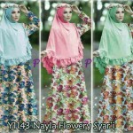 Y1143 Nayla Flowery Syari