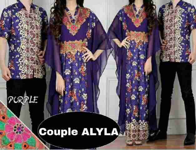 cp187 couple alya batik ungu