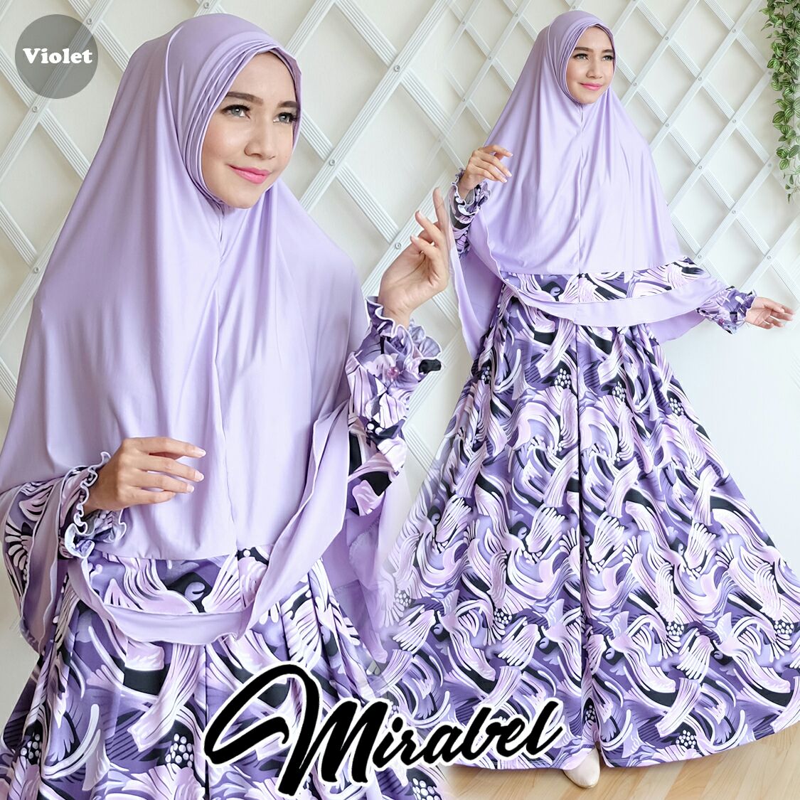 Gamis Cantik Murah Mirabel Syar'i - Baju Muslim Online 