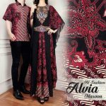 batik couple alvia marun