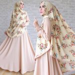gamis wolfis bubble crepe soft brown