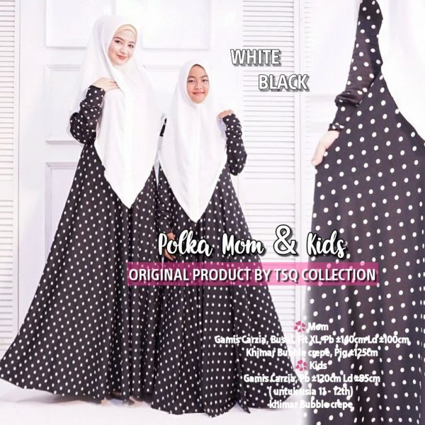 gamis couple mom and kid