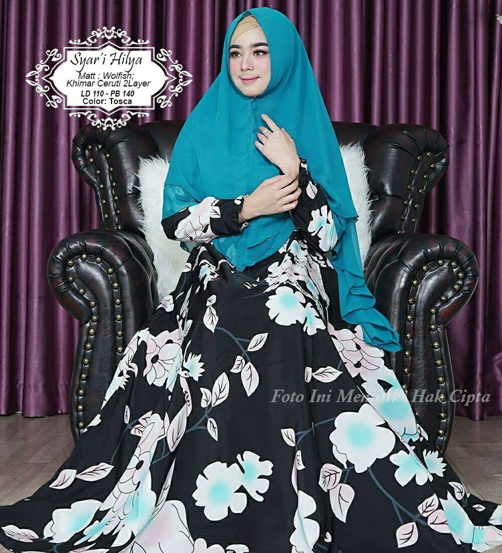  Baju  Muslim Monalisa Hilya Syari Gamis  Modern Butik Jingga