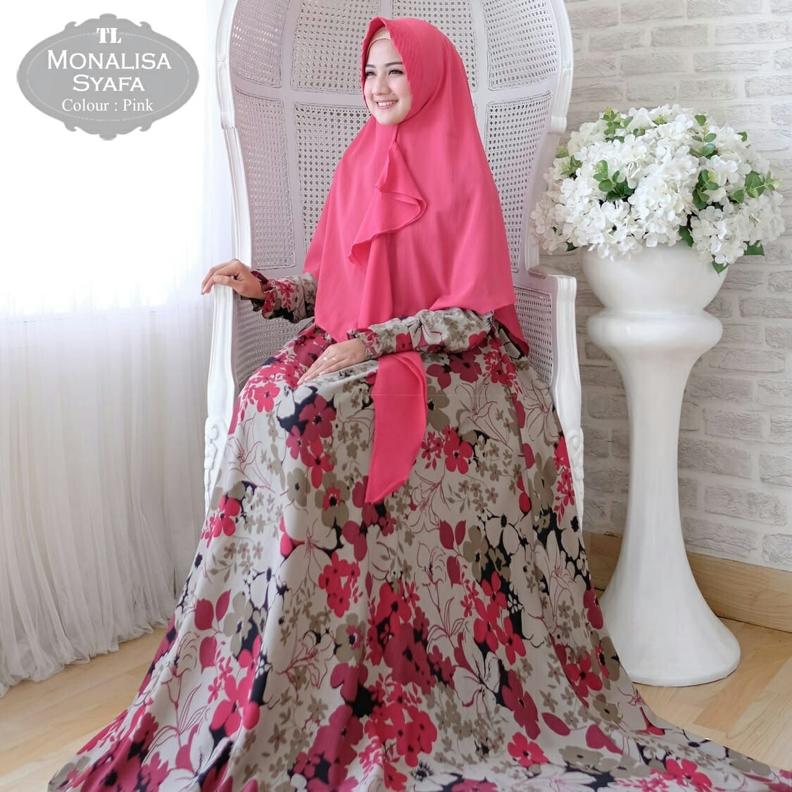 Gamis Syari Jumbo Syafa Monalisa. Baju Muslim Modern 