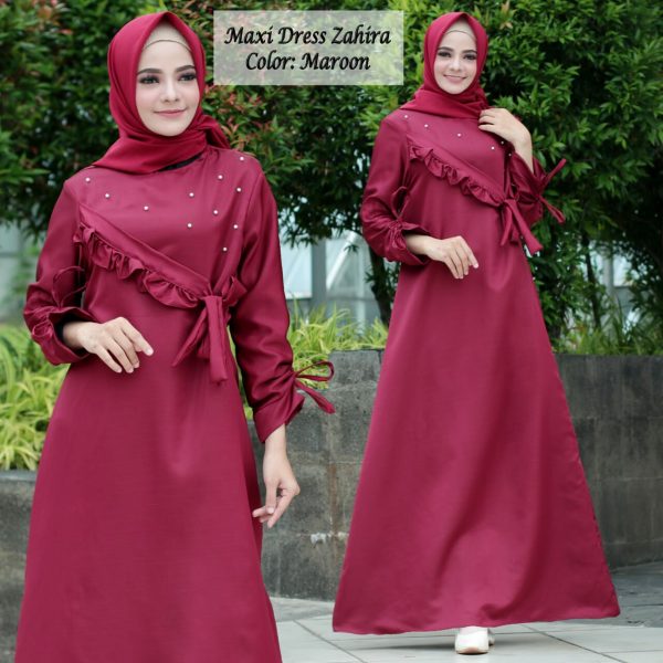 Gamis Remaja Maxi Zahira. Baju Muslim Murah - Butik Jingga