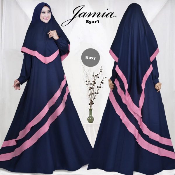 Gamis Syari Jamia Mostcrepe Baju Muslim Modern Butik Jingga
